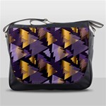 purple christmas trees Messenger Bag