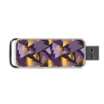 purple christmas trees Portable USB Flash (One Side)