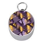 purple christmas trees Silver Compass (Mini)