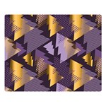 purple christmas trees Double Sided Flano Blanket (Large)