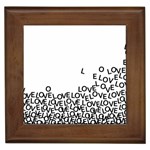 Love Love Love Framed Tile