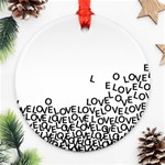 Love Love Love Ornament (Round)