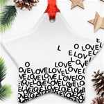 Love Love Love Ornament (Star)