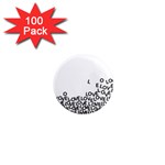 Love Love Love 1  Mini Magnet (100 pack) 