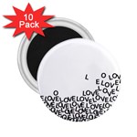 Love Love Love 2.25  Magnet (10 pack)