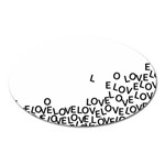 Love Love Love Magnet (Oval)