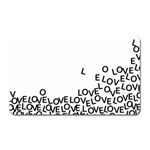 Love Love Love Magnet (Rectangular)