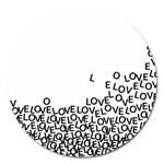 Love Love Love Magnet 5  (Round)