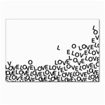 Love Love Love Postcard 4  x 6 