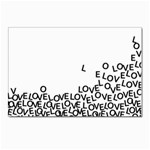 Love Love Love Postcard 5  x 7 