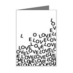 Love Love Love Mini Greeting Card