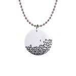 Love Love Love 1  Button Necklace