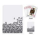 Love Love Love Playing Cards Single Design