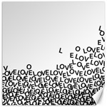 Love Love Love Canvas 12  x 12 