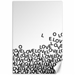 Love Love Love Canvas 12  x 18 