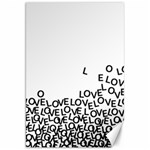 Love Love Love Canvas 20  x 30 