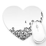 Love Love Love Heart Mousepad