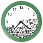 Love Love Love Color Wall Clock