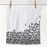 Love Love Love Face Towel