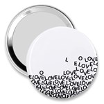 Love Love Love 3  Handbag Mirror