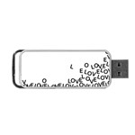 Love Love Love Portable USB Flash (One Side)