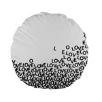 Love Love Love Standard 15  Premium Flano Round Cushion 