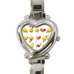 Valentine Emojis Heart Italian Charm Watch