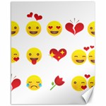 Valentine Emojis Canvas 16  x 20 