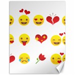 Valentine Emojis Canvas 18  x 24 