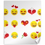 Valentine Emojis Canvas 20  x 24 