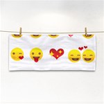 Valentine Emojis Hand Towel