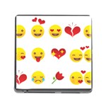 Valentine Emojis Memory Card Reader (Square)