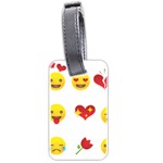 Valentine Emojis Luggage Tag (two sides)