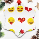 Valentine Emojis Ornament (Snowflake)