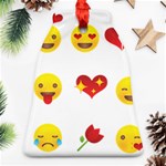 Valentine Emojis Bell Ornament (Two Sides)