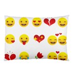 Valentine Emojis Pillow Case (Two Sides)