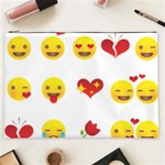 Valentine Emojis Cosmetic Bag (XXL)