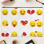 Valentine Emojis Cosmetic Bag (XXXL)