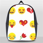 Valentine Emojis School Bag (XL)