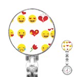 Valentine Emojis Stainless Steel Nurses Watch