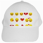 Valentine Emojis White Cap