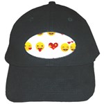 Valentine Emojis Black Cap