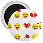 Valentine Emojis 3  Magnet