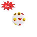 Valentine Emojis 1  Mini Magnet (10 pack) 