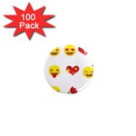 Valentine Emojis 1  Mini Magnet (100 pack) 