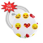 Valentine Emojis 2.25  Button (100 pack)