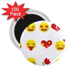 Valentine Emojis 2.25  Magnet (100 pack) 