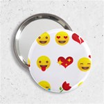 Valentine Emojis 2.25  Handbag Mirror