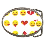 Valentine Emojis Belt Buckle