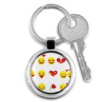 Valentine Emojis Key Chain (Round)